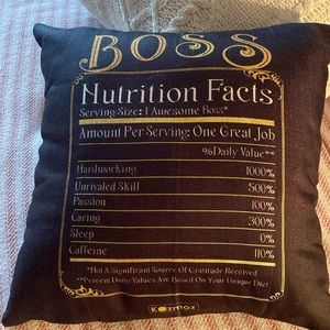 worlds best boss” Pillow